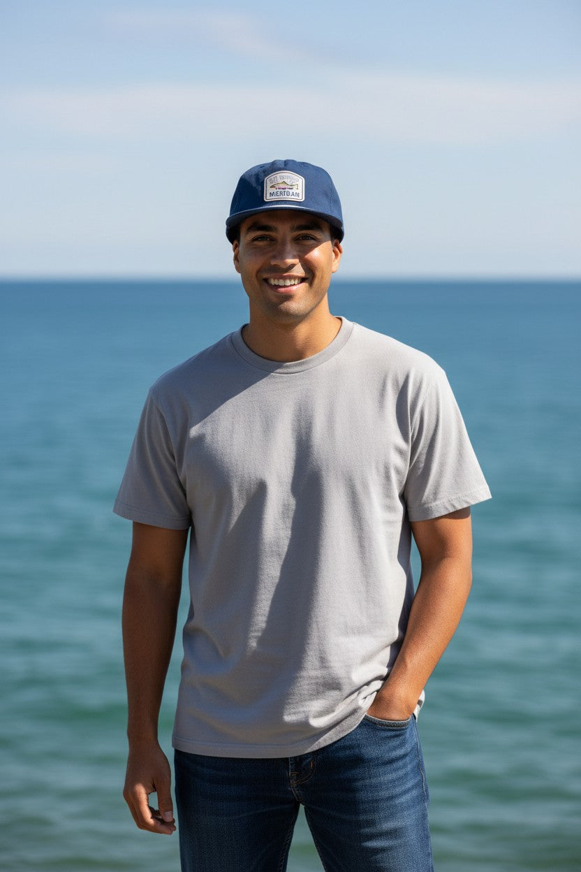 Michigan "get hooked" Printed Leather Patch - Dri-Fit Rope Snapback