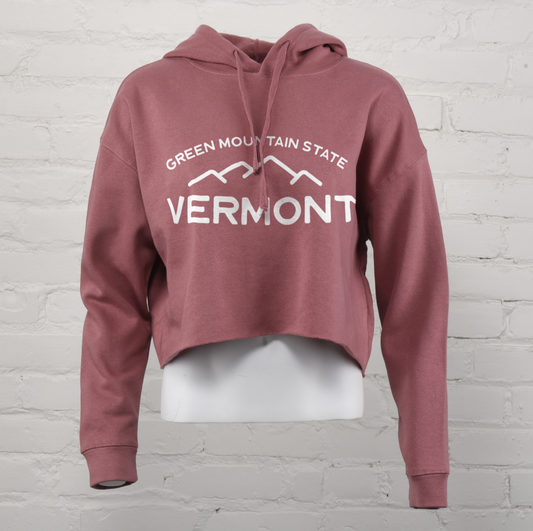 Vermont Mansfield Crop Hoodie