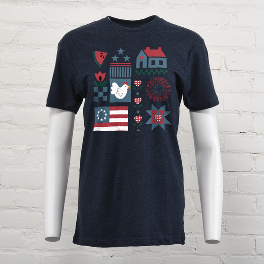 Americana Collage Unisex Tee