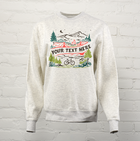 Hike.Camp.Bike Custom Unisex Crewneck