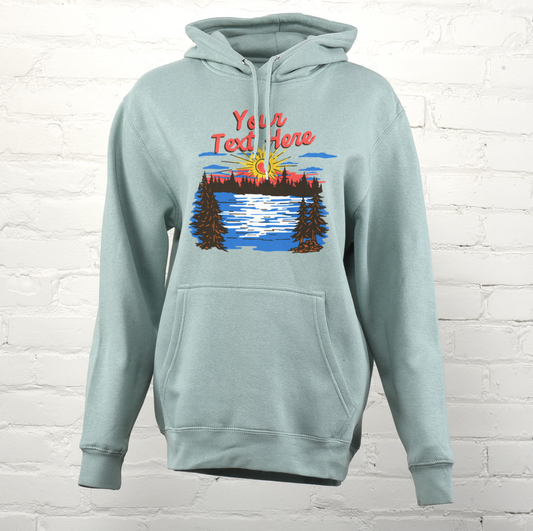 Sunset Lake Custom Premium Hoodie