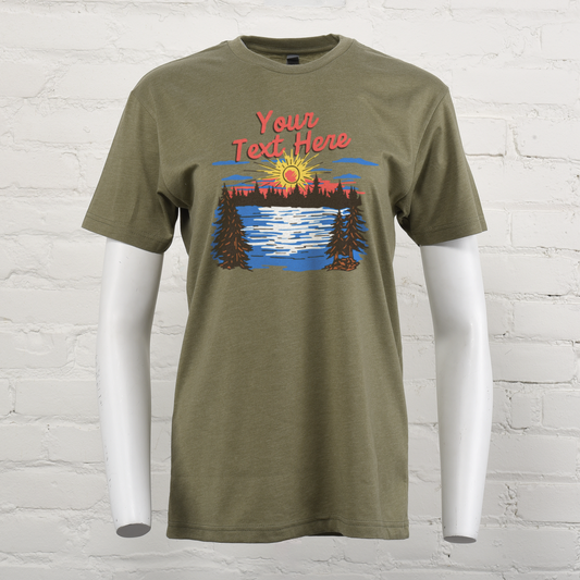 Sunset Lake Custom Unisex Tee