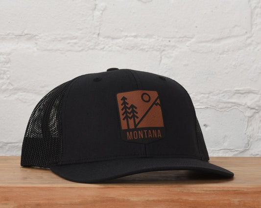 Montana Mts & Trees Badge Snapback