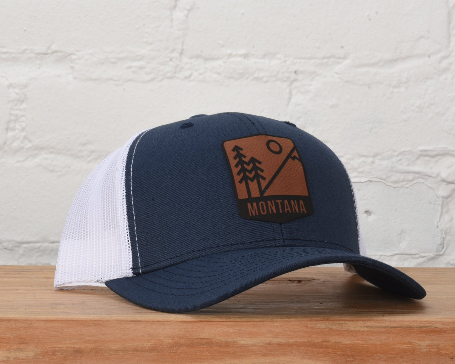 Montana Mts & Trees Badge Snapback