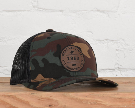 West Virginia Mountain State Snapback