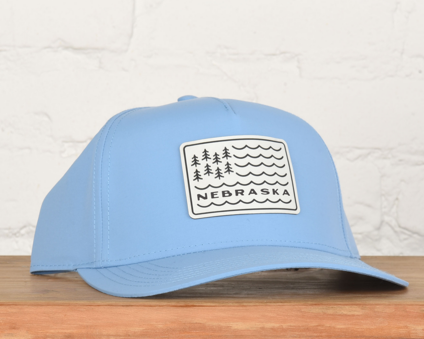 Nebraska Water Waves Flag Snapback