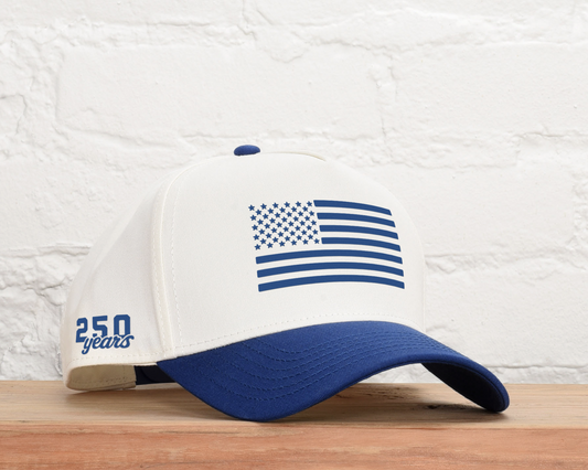 3D American Flag Two Tone Snapback - 250 Anniversary