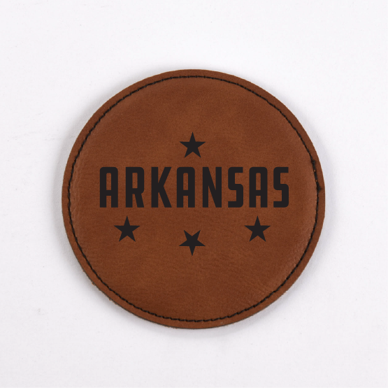 Arkansas PU Leather Coasters