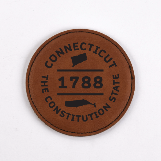 Connecticut PU Leather Coasters