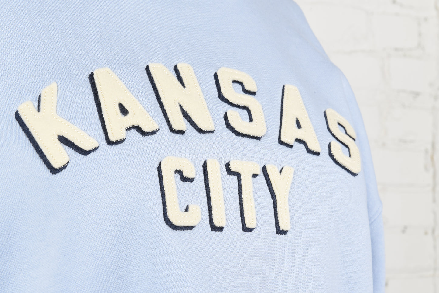 Kansas City Felt Embroidery Crewneck