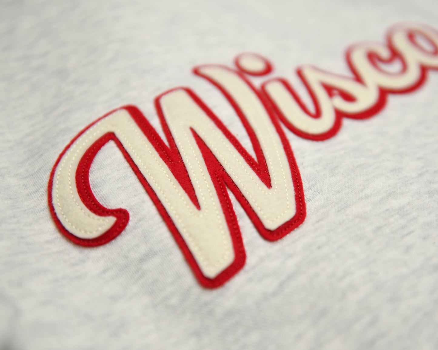 Wisco Felt Embroidery Crewneck