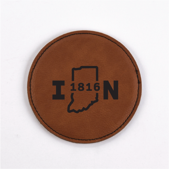 Indiana PU Leather Coasters