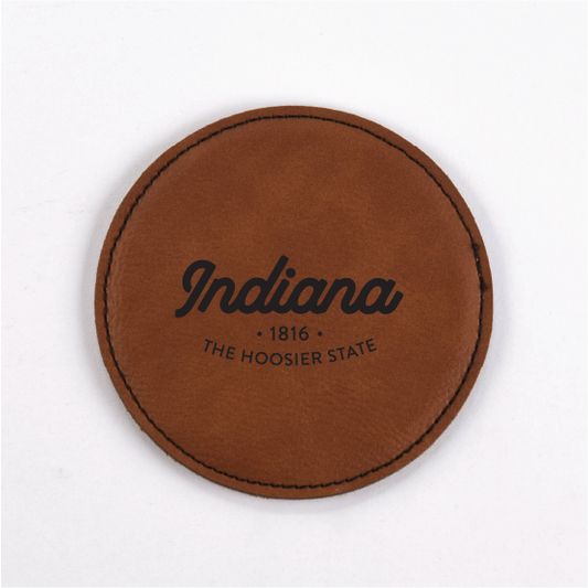 Indiana PU Leather Coasters