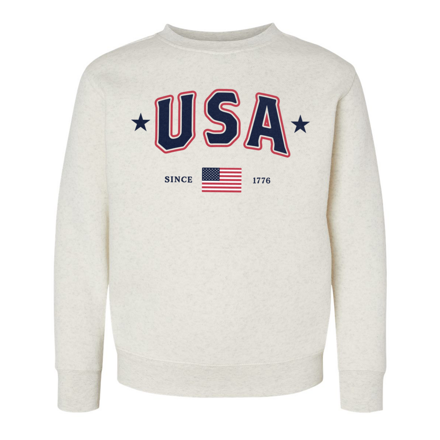 USA Unisex Youth Crewneck Sweatshirt