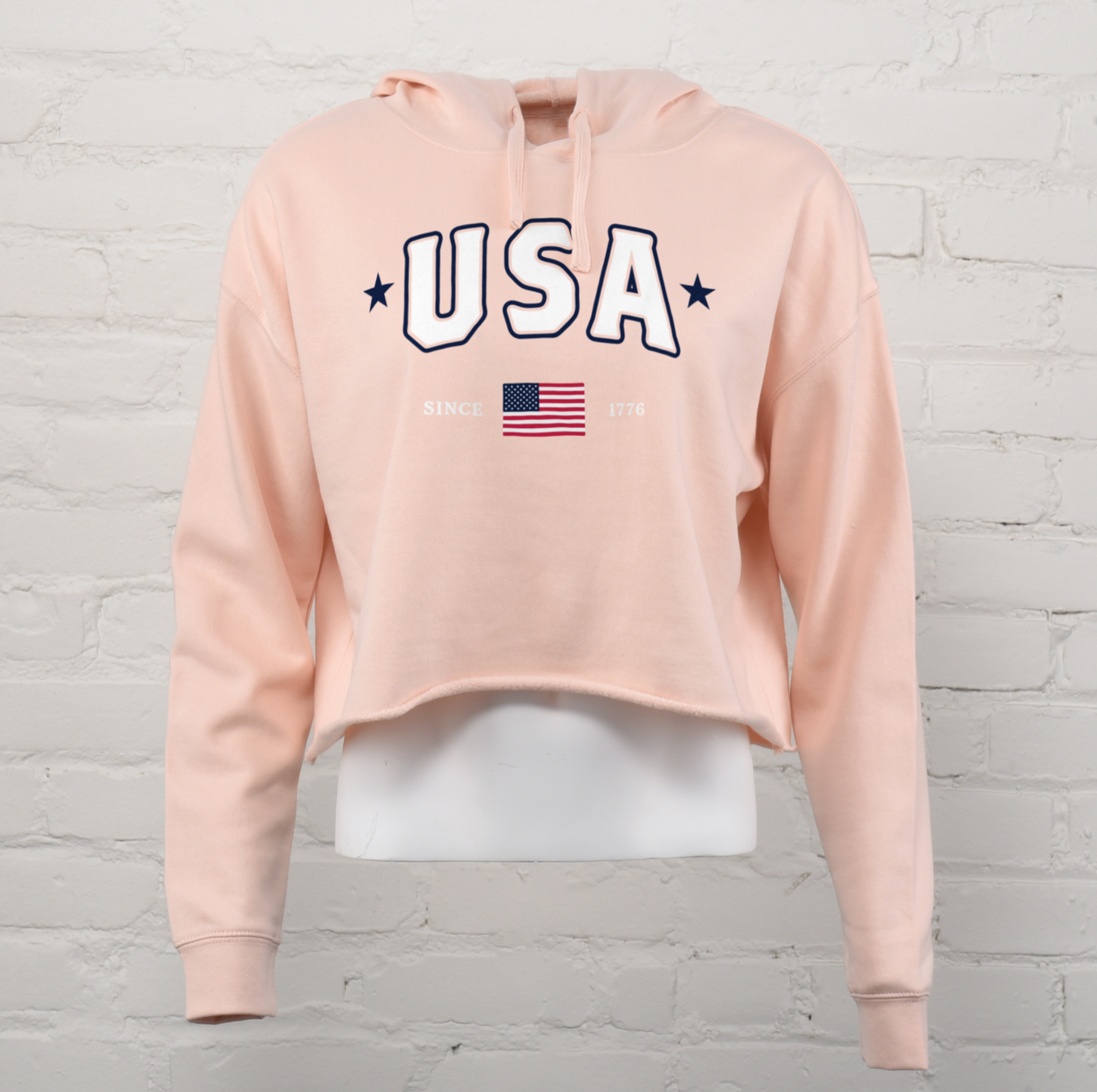 USA Patriot Cropped Hoodie