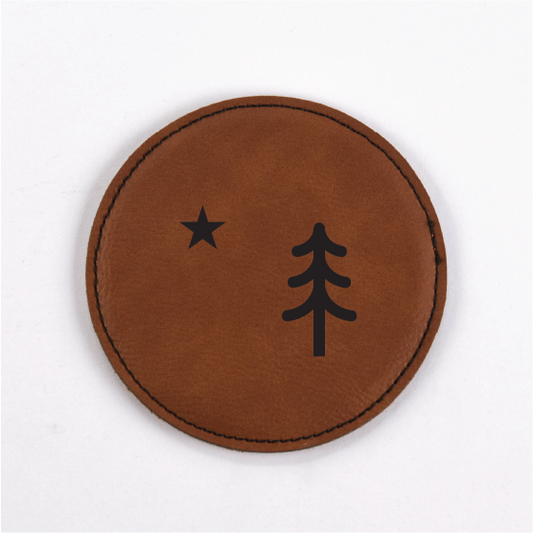 Maine PU Leather Coasters