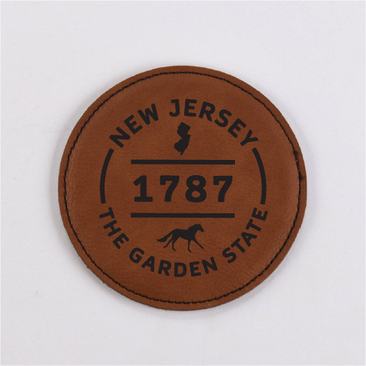 New Jersey PU Leather Coaster