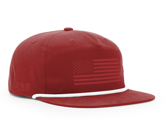 3D American Flag Rope Snapback - 250 Anniversary