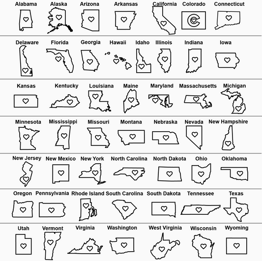 Love Your State – Wooden Spoons