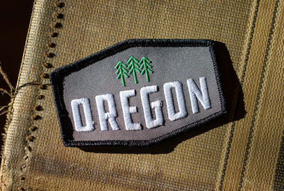 Oregon Trees Hexagon Patch
