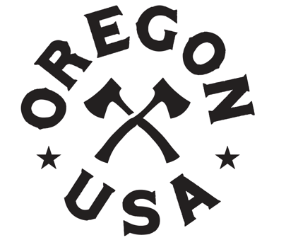 Oregon Axe Circle Decal