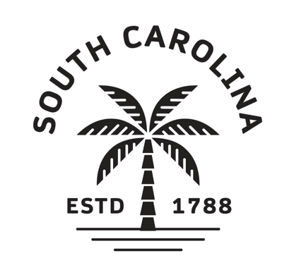 South Carolina Palms Decal