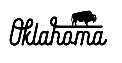 Oklahoma Buffalo Script Decal