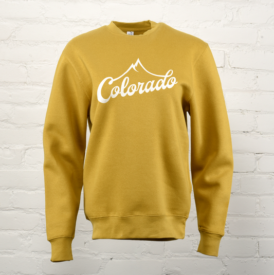 Colorado Mt Peaks Unisex Premium Crewneck