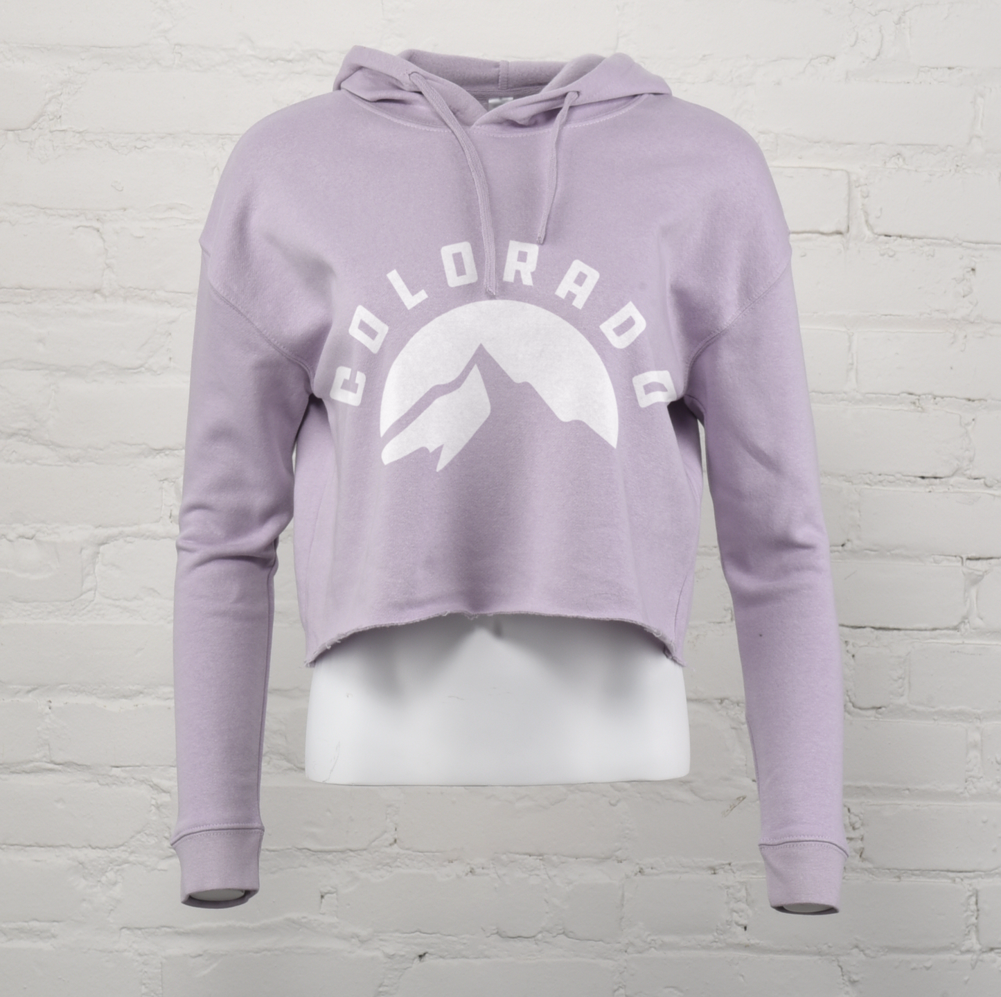 Colorado Mtn Arch Crop Hoodie