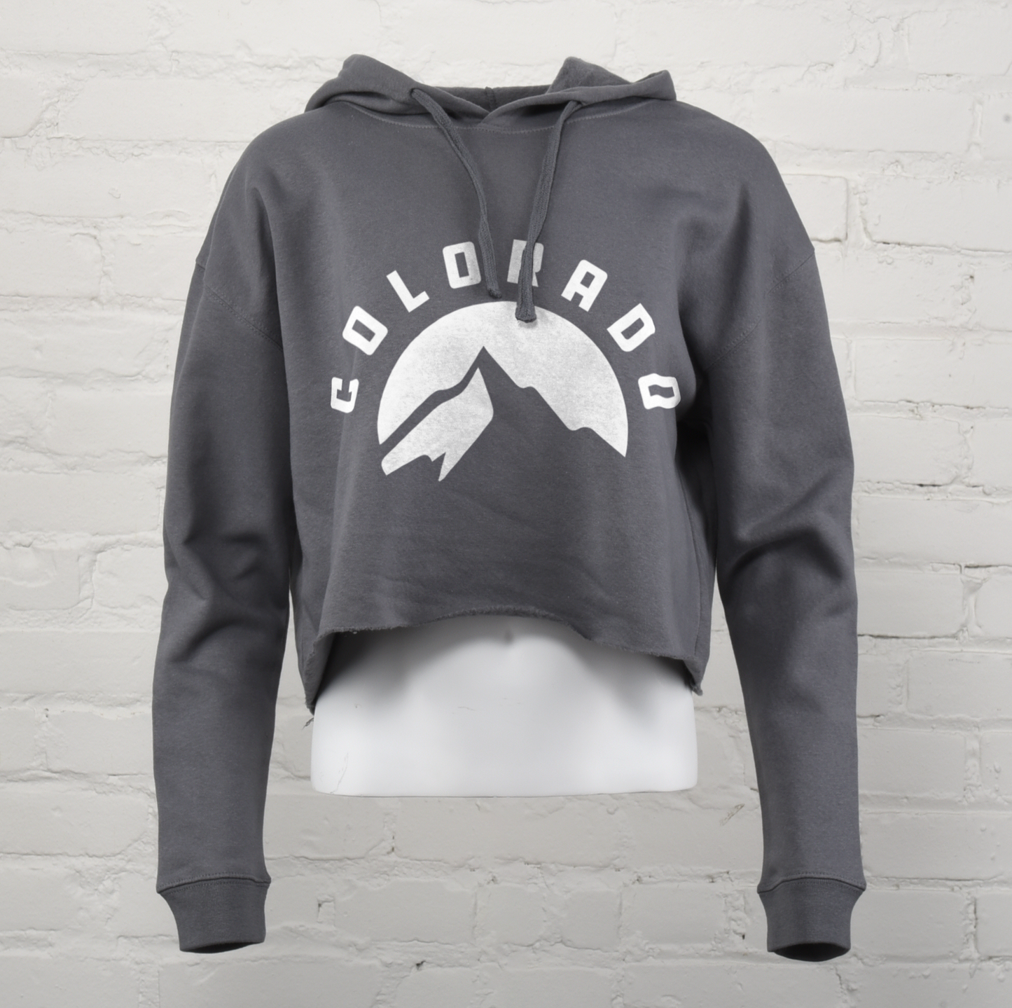 Colorado Mtn Arch Crop Hoodie