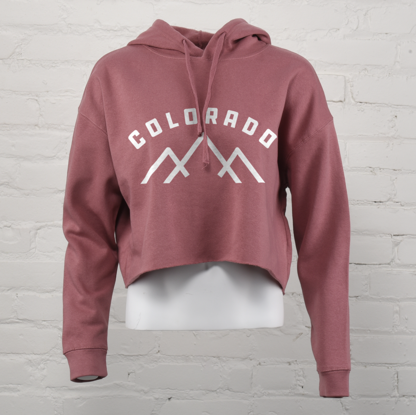 Colorado Mts Crop Hoodie