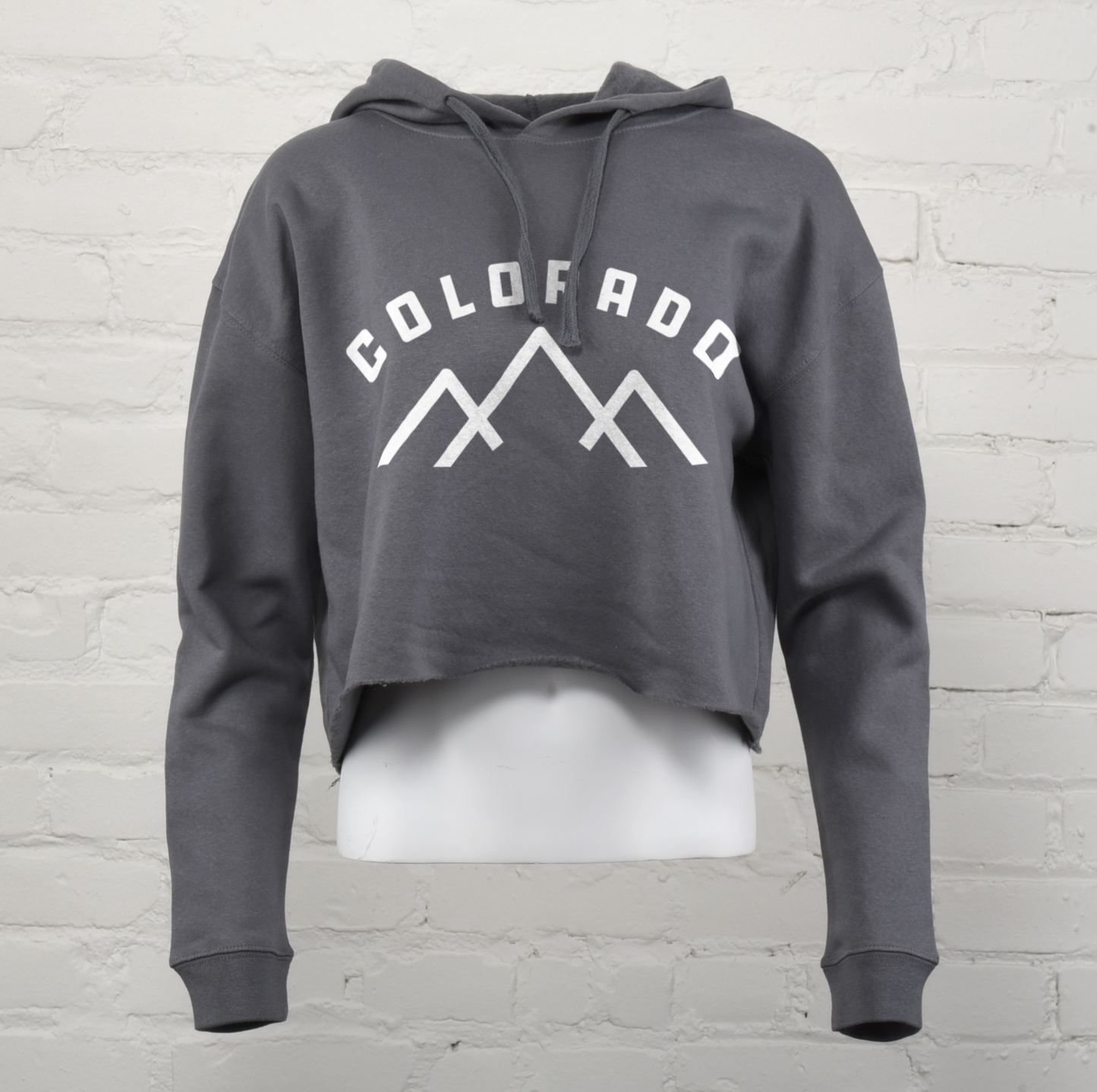 Colorado Mts Crop Hoodie