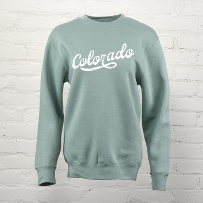 Colorado Distressed Unisex Premium Crewneck