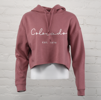 Colorado Dunes Crop Hoodie