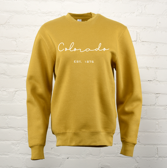 Colorado Dunes Script Unisex Premium Crewneck