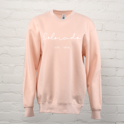 Colorado Dunes Script Unisex Premium Crewneck