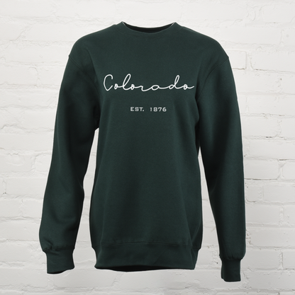 Colorado Dunes Script Unisex Premium Crewneck