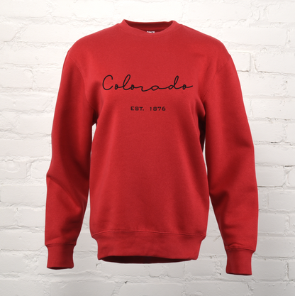 Colorado Dunes Script Unisex Premium Crewneck