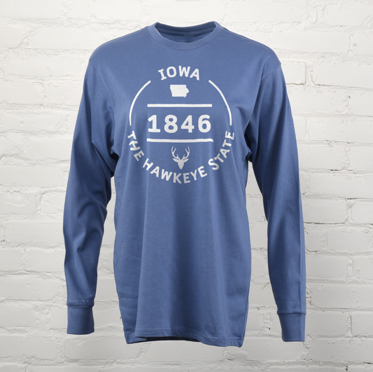 Iowa Hawkeye State Unisex Long Sleeve Tee