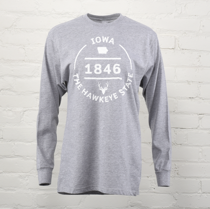 Iowa Hawkeye State Unisex Long Sleeve Tee