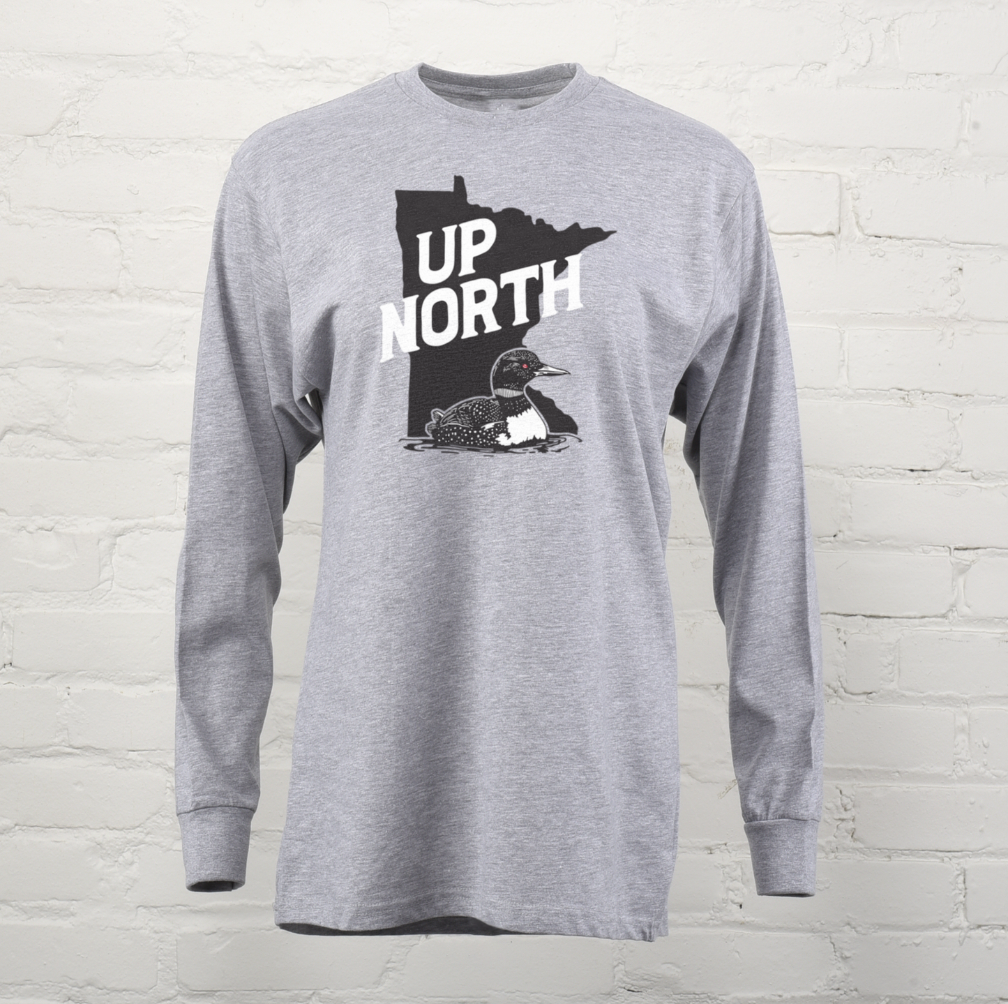 Minnesota Up North Loon Long Sleeve Tee