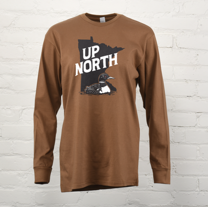 Minnesota Up North Loon Long Sleeve Tee