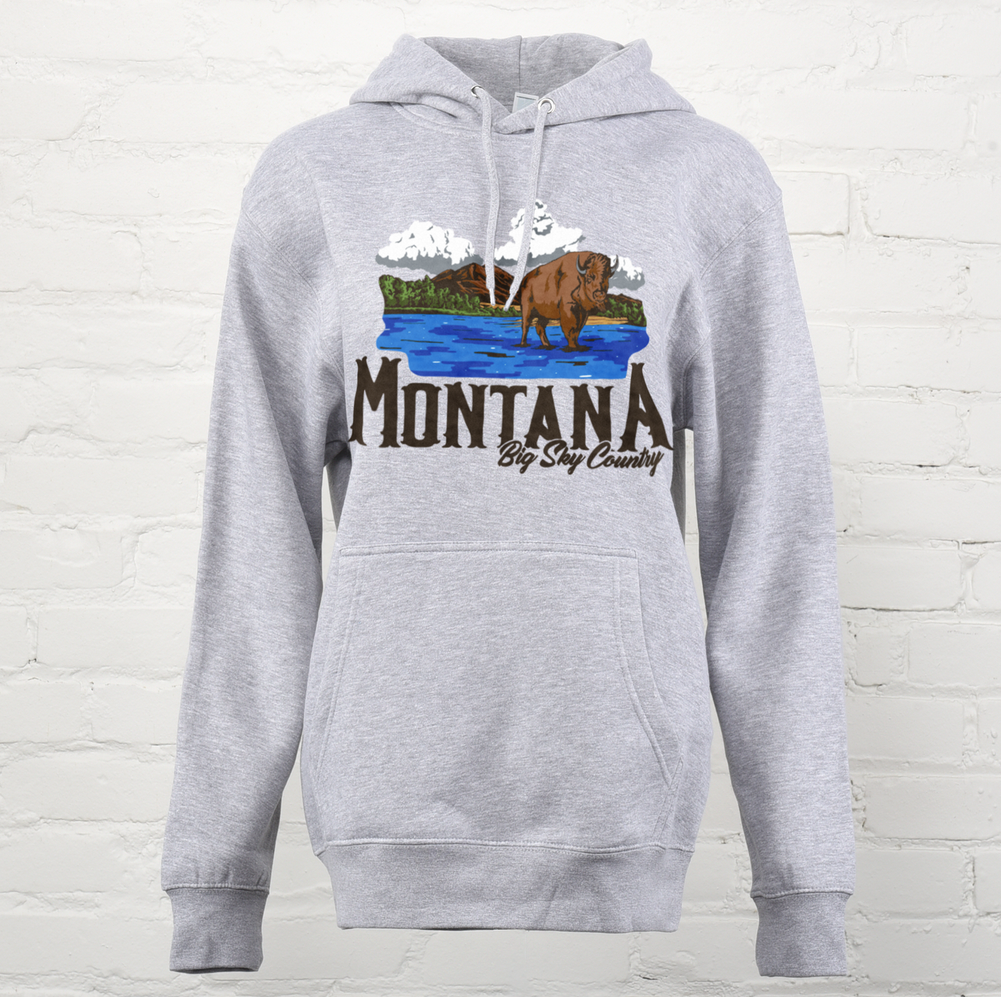 Montana Big Sky Bison Unisex Hoodie