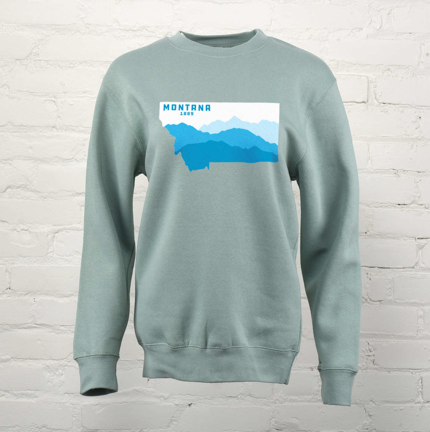 Montana Mountain Progression Unisex Premium Crewneck