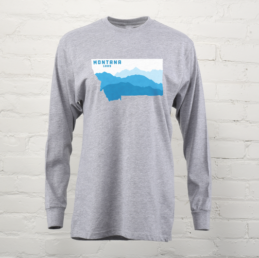 Montana Mountain Progression Unisex Long Sleeve Tee