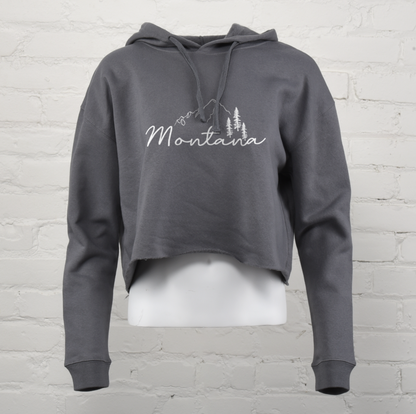 Montana Foothills Crop Hoodie