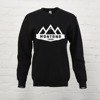 Montana Mountains Unisex Premium Crewneck