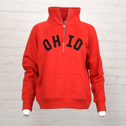 Ohio Boxy 1/2 Zip Sweatshirt