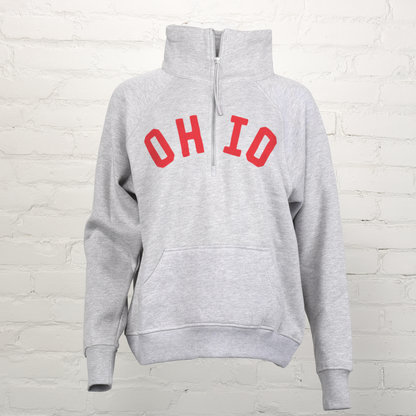 Ohio Boxy 1/2 Zip Sweatshirt