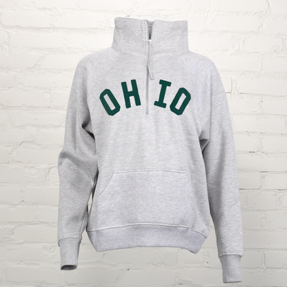 Ohio Boxy 1/2 Zip Sweatshirt
